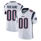 Custom NE.Patriots White Limited Vapor Home Game Any Name & Numbers Gdoa Stitched Jerseys