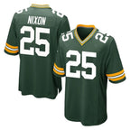 GB.Packers #25 Keisean Nixon Player Green Home Game Gdoa Stitched Jerseys