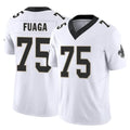 NO.Saints #75 Taliese Fuaga Player White Limited Vapor F.U.S.E. Home Game Gdoa Stitched Jerseys
