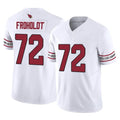 A.Cardinals #72 Hjalte Froholdt Player White Vapor F.U.S.E. Limited Home Game Gdoa Stitched Jerseys