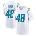 LA.Chargers #48 Bud Dupree Player White Home Game Gdoa Stitched Jerseys