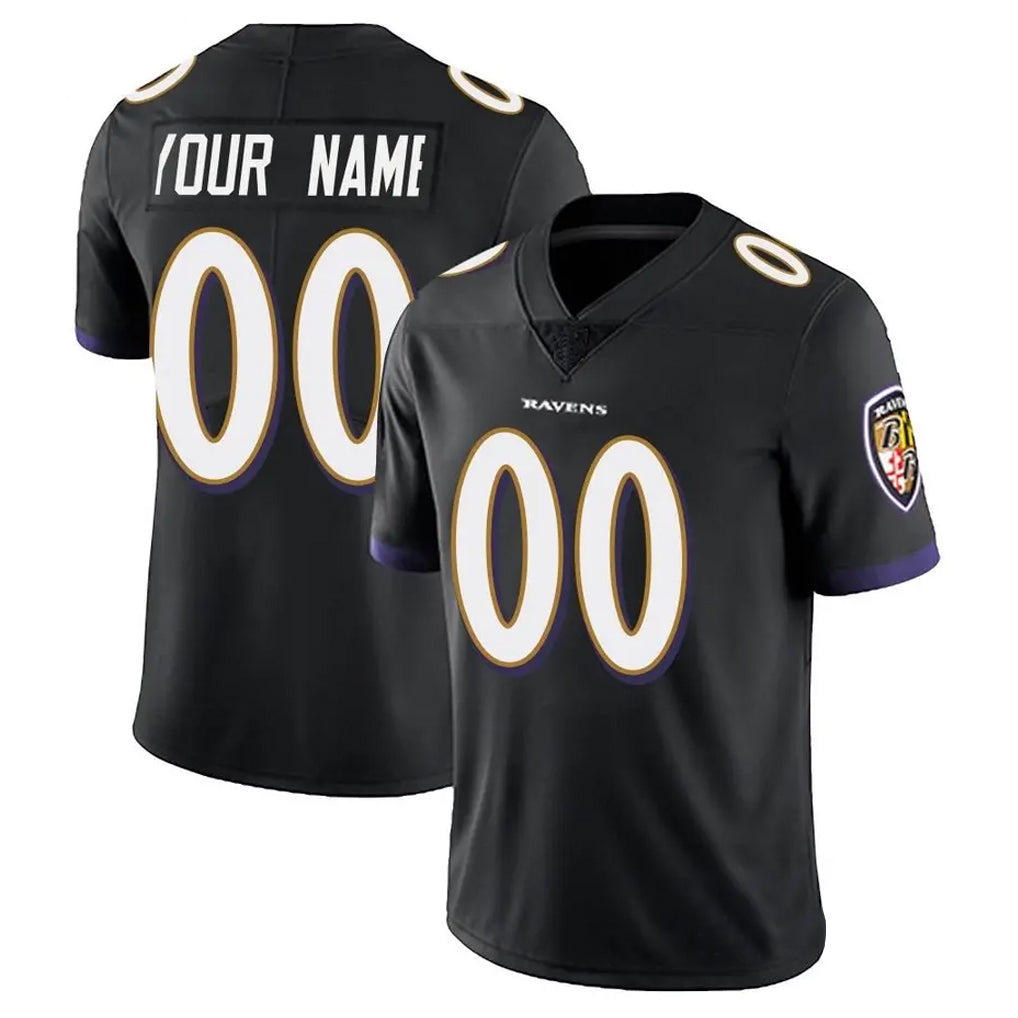 Custom B.Ravens Black Vapor F.U.S.E. Limited Any Name & Numbers Gdoa Stitched Jerseys