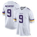 M.Vikings #9 J.J. McCarthy Player White Home Game Gdoa Stitched Jerseys