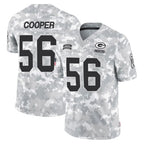 GB.Packers #56 Edgerrin Cooper Player Arctic Camo Salute To Service Limited Gdoa Stitched Jerseys