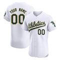 Custom Athletics White Limited Elite Home Game Any name & number Gdoa Stitched Jerseys