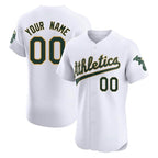 Custom Athletics White Limited Elite Home Game Any name & number Gdoa Stitched Jerseys