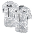 T.Titans #1 Cam Ward Player Arctic Camo Limited Salute to Service Home Game Gdoa Stitched Jerseys