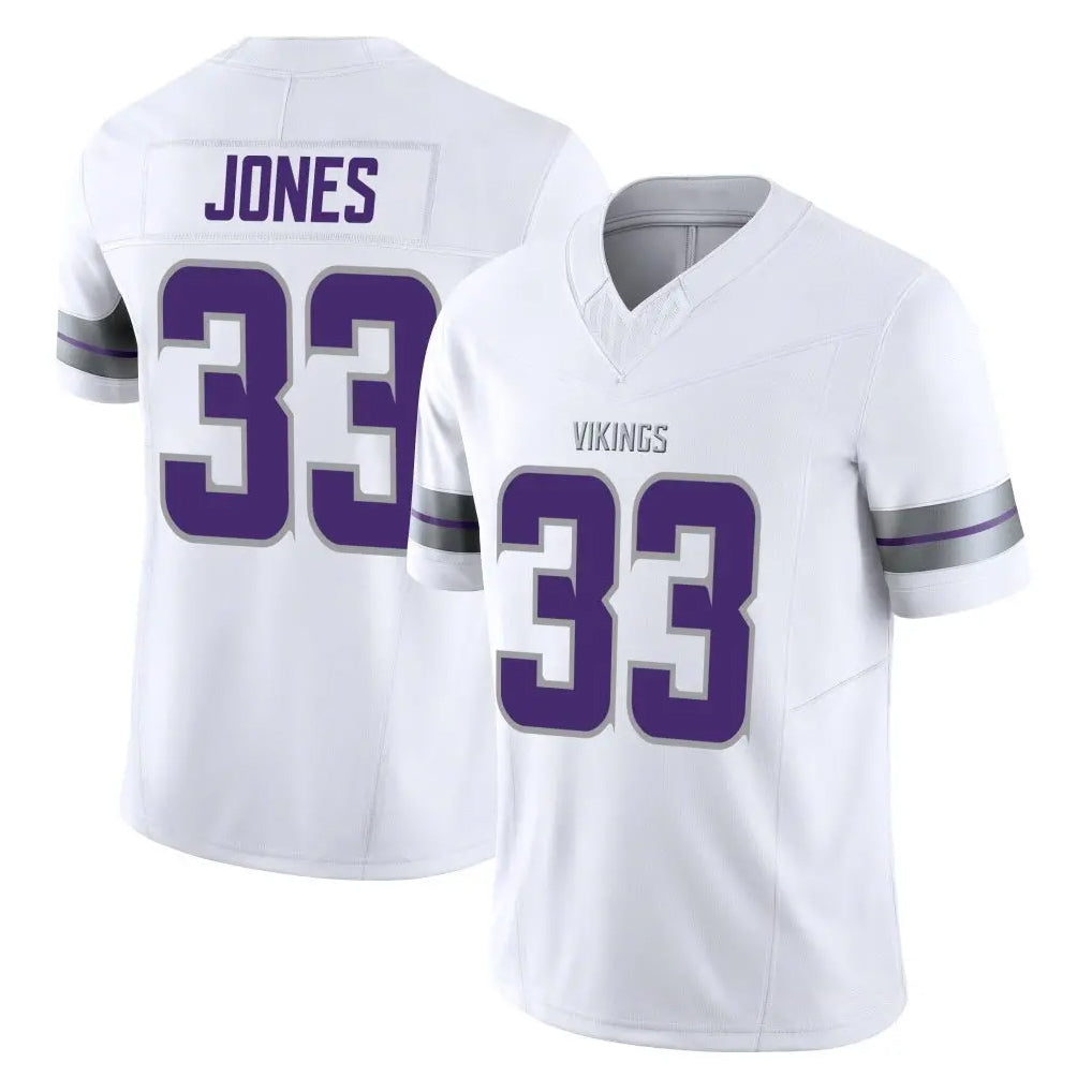 M.Vikings #33 Aaron Jones Sr. Player White Limited Alternate Vapor F.U.S.E. Home Game Gdoa Stitched Jerseys