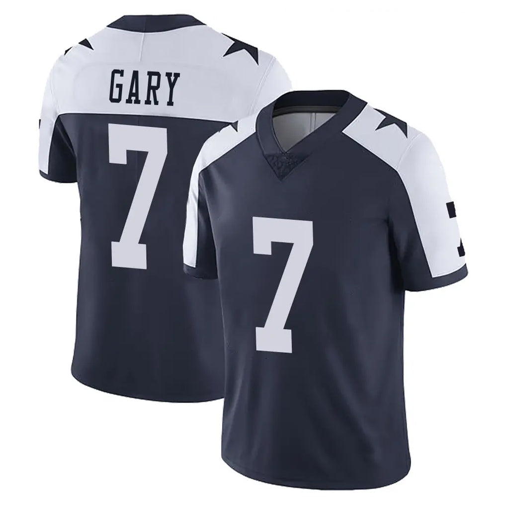D.Cowboys #7 Rashan Gary Player Navy-White Limited Alternate Vapor Untouchable Home Game Gdoa Stitched Jerseys