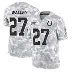 IN.Colts #27 Justin Walley Player Arctic Camo Salute To Service Limited Game Gdoa Stitched Jerseys