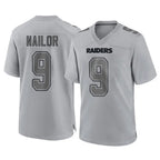 LV.Raiders #9 Jalen Nailor Player Gray Atmosphere Fashion Limited Game Gdoa Stitched Jerseys