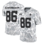 D.Cowboys #86 Luke Schoonmaker Player Arctic Camo Salute to Service Limited Home Game Gdoa Stitched Jerseys