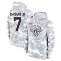 J.Jaguars #7 Brian Thomas Jr. Player Arctic Camo Salute to Service Hoodies Limited Game Gdoa Stitched Jerseys