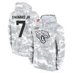 J.Jaguars #7 Brian Thomas Jr. Player Arctic Camo Salute to Service Hoodies Limited Game Gdoa Stitched Jerseys