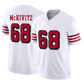 SF.49ers #68 Colton McKivitz Player White Limited Alternate Vapor F.U.S.E. Home Game Gdoa Stitched Jerseys