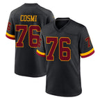 W.Commanders #76 Sam Cosmi Player Black Limited Home Game Gdoa Stitched Jerseys
