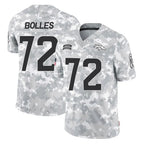 D.Broncos #72 Garett Bolles Player Arctic Camo Salute To Service Limited Gdoa Stitched Jerseys