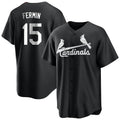 St. Louis Cardinals #15 Jose Fermin Player Black City Connect Home Limited Fdoa Stitched Jerseys