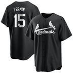 St. Louis Cardinals #15 Jose Fermin Player Black City Connect Home Limited Fdoa Stitched Jerseys