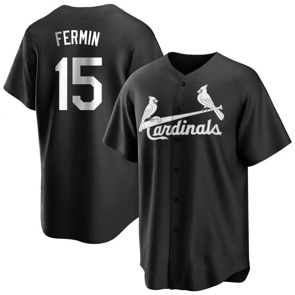 St. Louis Cardinals #15 Jose Fermin Player Black City Connect Home Limited Fdoa Stitched Jerseys