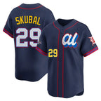D.Tigers #29 Tarik Skubal Player Navy Limited American League All-Star Edition Gdoa Stitched Jerseys