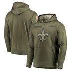 NO.Saints ## Saints Blank Player Olive Salute to Service Pullover Hoodies Home Game Gdoa Stitched Jerseys