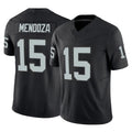 LV.Raiders #15 Fernando Mendoza Player Black Limited Vapor F.U.S.E. Home Game Gdoa Stitched Jerseys