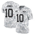 SF.49ers #10 Mac Jones Player Arctic Camo Limited Salute To Service Home Game Gdoa Stitched Jerseys