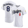 LA.Dodgers #8 Enrique Hern¨¢ndez Player Gold White 2026 Collection Stadium Limited Elite Fdoa Stitched Jerseys