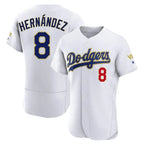 LA.Dodgers #8 Enrique Hern¨¢ndez Player Gold White 2026 Collection Stadium Limited Elite Fdoa Stitched Jerseys
