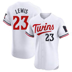 M.Twins #23 Royce Lewis Player White Home Limited Elite Fdoa Stitched Jerseys