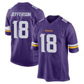 M.Vikings #18 Justin Jefferson Player Purple Home Game Gdoa Stitched Jerseys