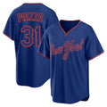 NY.Mets #31 Mike Piazza Player Royal T-shirt Home Game Fdoa Stitched Jerseys