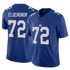 NY.Giants #72 Jermaine Eluemunor Player Royal Limited Vapor F.U.S.E. Home Game Gdoa Stitched Jerseys