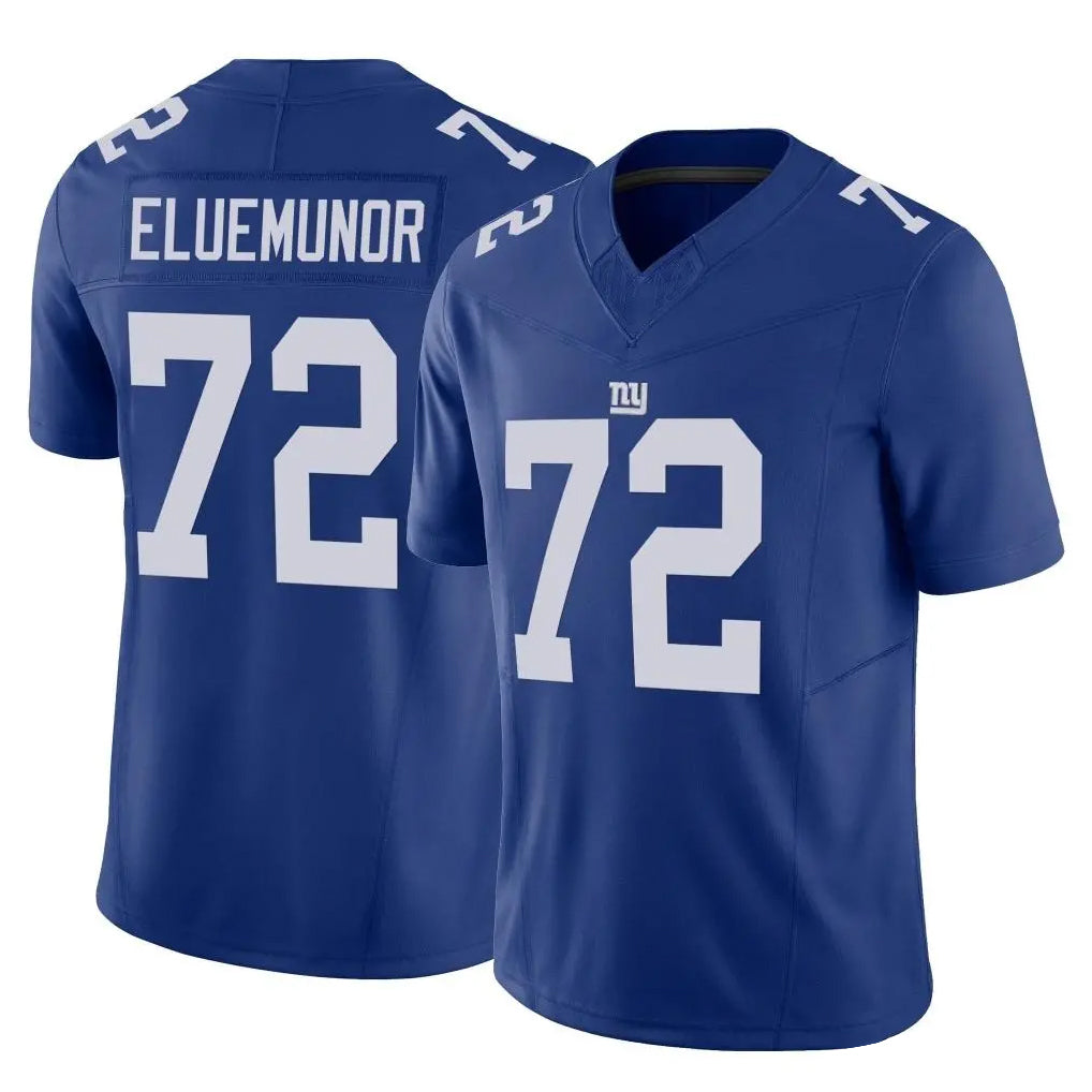 NY.Giants #72 Jermaine Eluemunor Player Royal Limited Vapor F.U.S.E. Home Game Gdoa Stitched Jerseys