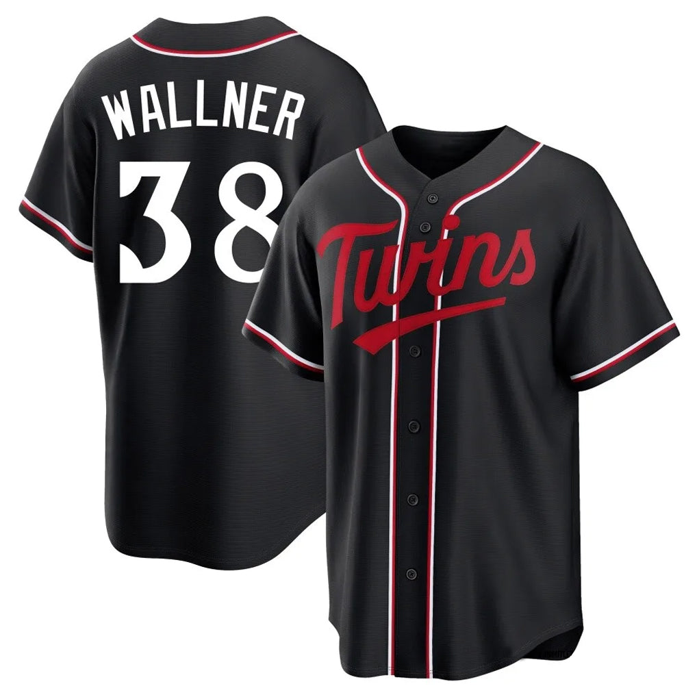 M.Twins #38 Matt Wallner Player Black Fashion Out Home Limited Fdoa Stitched Jerseys