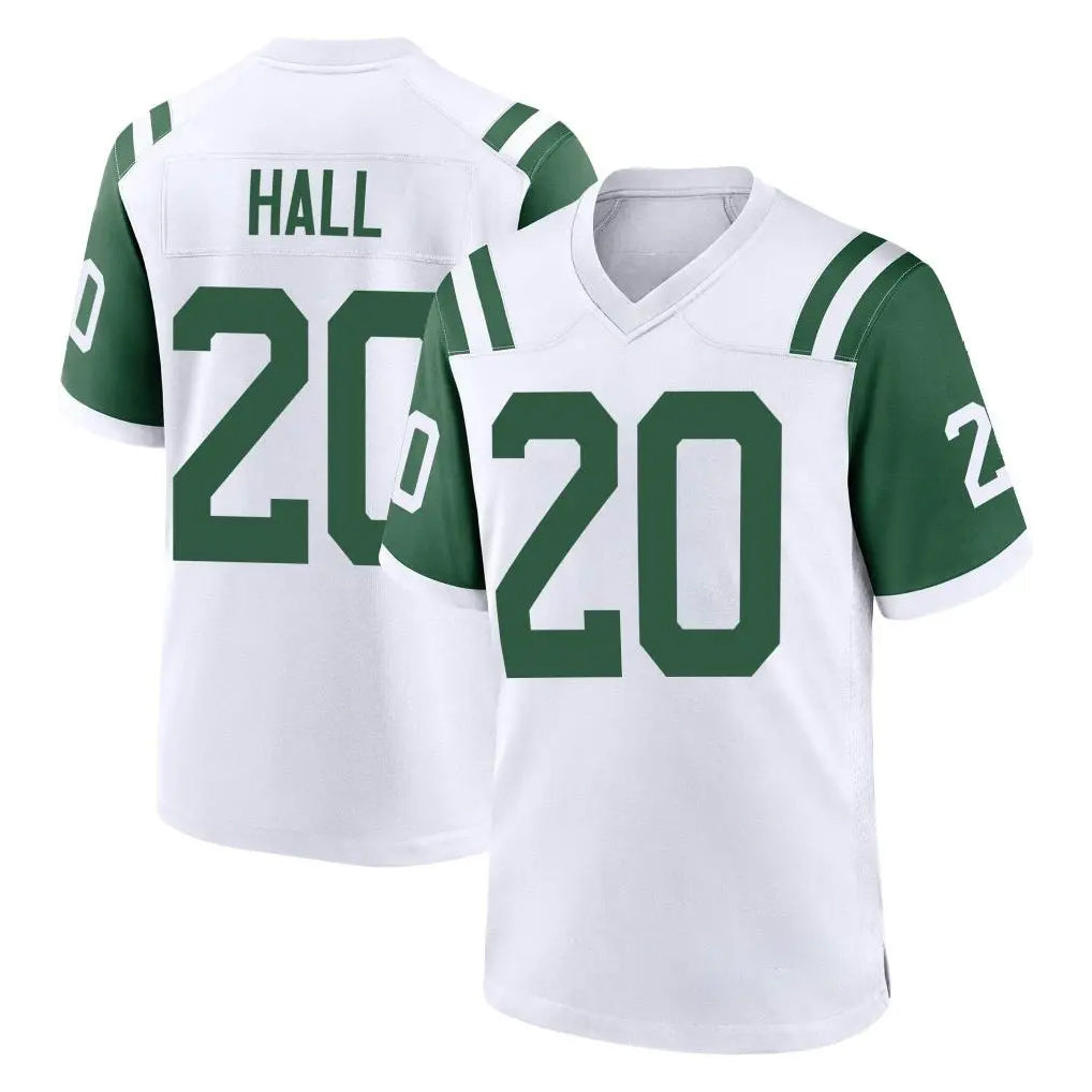 NY.Jets #20 Breece Hall Player White Classic Home Game Gdoa Stitched Jerseys
