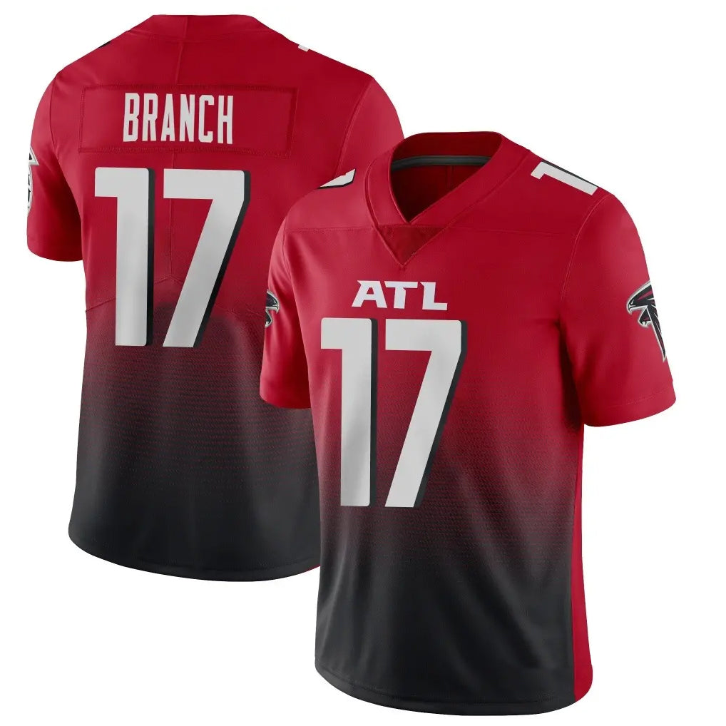 A.Falcons #17 Zachariah Branch Player Red Vapor Untouchable Limited Home Game Gdoa Stitched Jerseys