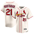 St. Louis Cardinals #21 Lars Nootbaar Player Cream Home Limited Fdoa Stitched Jerseys