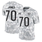 C.Bears #70 Braxton Jones Player Arctic Camo Salute to Service Limited Gdoa Stitched Jerseys