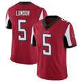 A.Falcons #5 Drake London Player Red Color Vapor Untouchable Limited Home Game Gdoa Stitched Jerseys