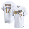 LA.Dodgers #17 Shohei Ohtani Player Gold Collection Limited Home Fdoa Stitched Jerseys