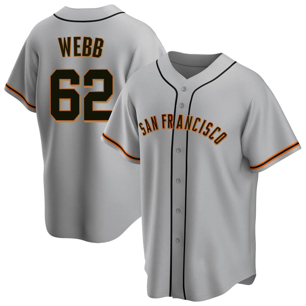 SF.Giants #62 Logan Webb Player Gray Home Game Fdoa Stitched Jerseys
