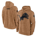 D.Lions ## Lions Blank Player Brown Salute to Service Hoodies Limited Game Gdoa Stitched Jerseys