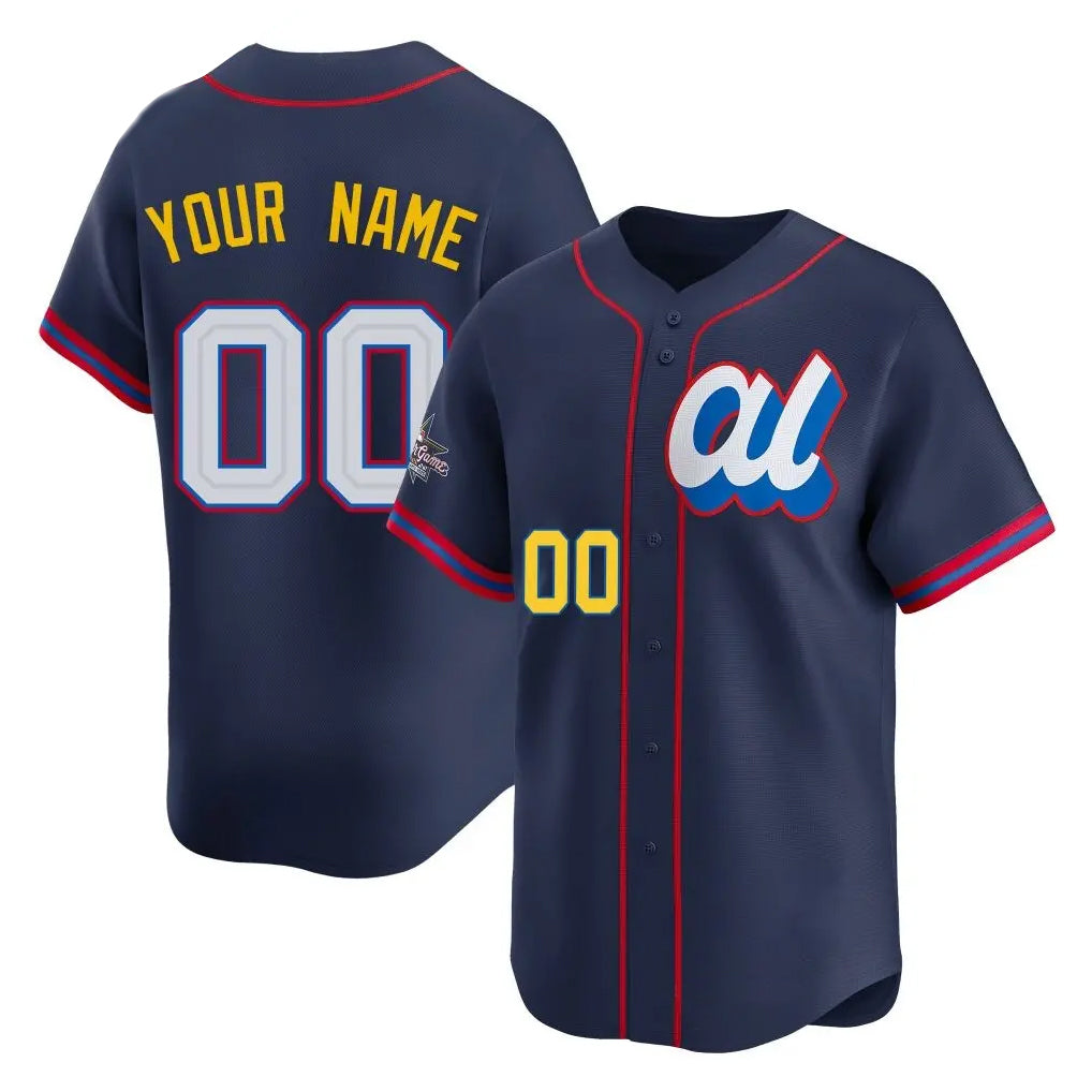 Custom T.Bay Rays Navy Limited American League All-Star Edition Any Name & Number Gdoa Stitched Jerseys