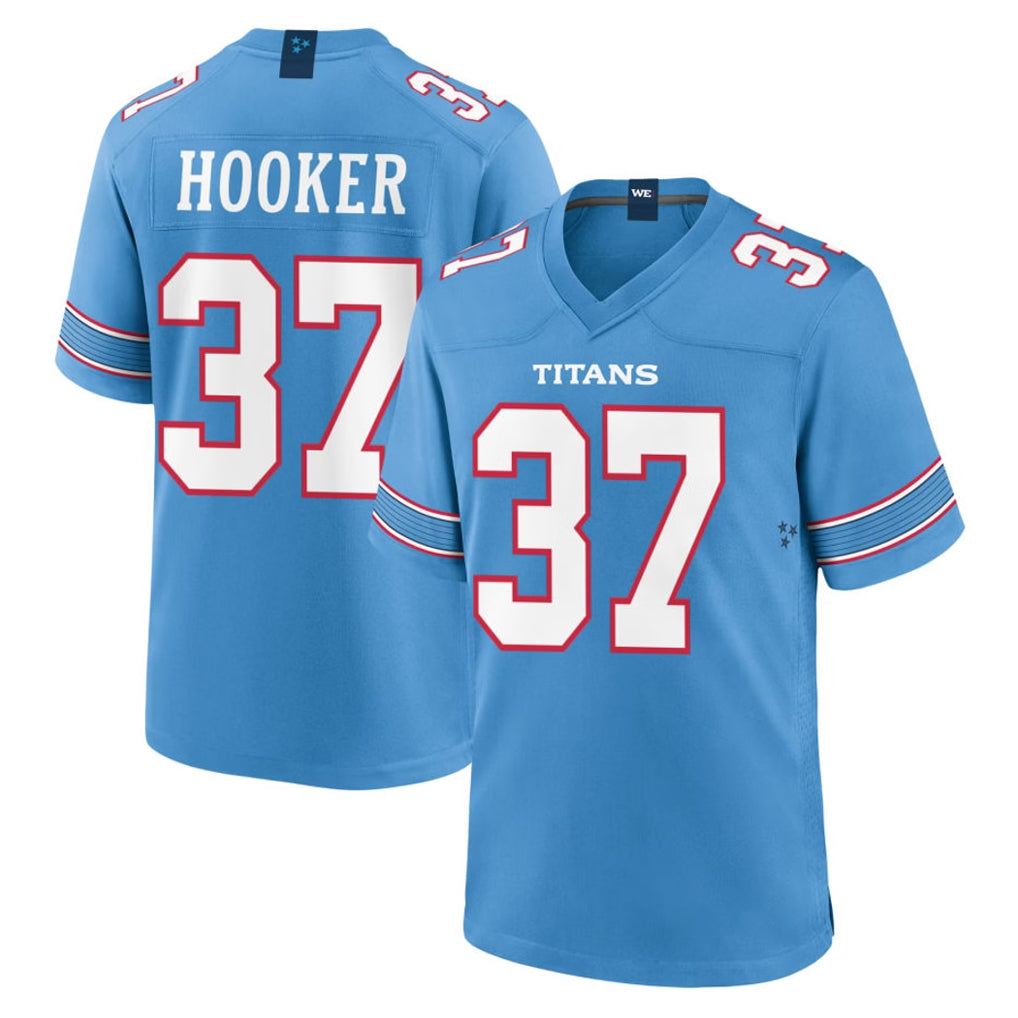 T.Titans #37 Amani Hooker Player Light Blue 2026 Game Home Gdoa Stitched Jerseys