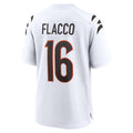 C.Bengals #16 Joe Flacco Player White Home Game Gdoa Stitched Jerseys