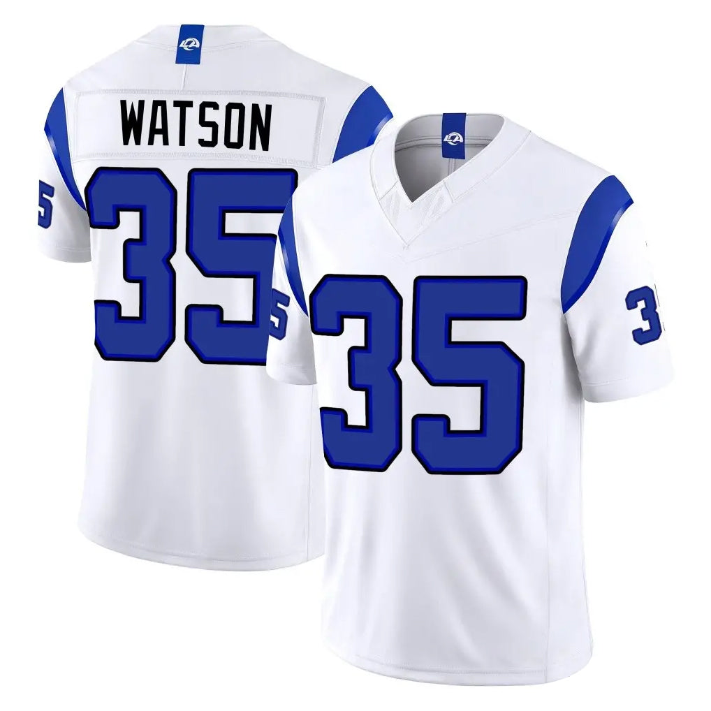 LA.Rams #35 Jaylen Watson Player White Limited Fearsome Vapor F.U.S.E. Home Game Gdoa Stitched Jerseys
