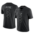 H.Texans #5 Jalen Pitre Player Black Reflective Limited Game Stitched Jerseys