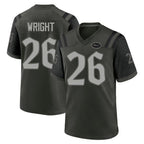 NY.Jets #26 Nahshon Wright Player Green 2025 Rivalries Collection Home Game Gdoa Stitched Jerseys